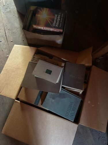 Lot of Vintage Hardcover Books Including Chemical Principles and Microelectronic Circuits