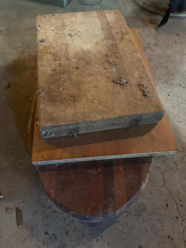 Three Vintage Wood Butcher Block Boards