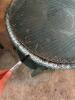 Two Wicker-Style Round Glass Top End Tables - 6