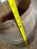 Large Rustic Wood Barrel with Metal Bands - 2