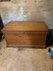Wooden Storage Trunk with Keyhole Lock
