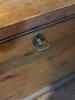 Wooden Storage Trunk with Keyhole Lock - 4