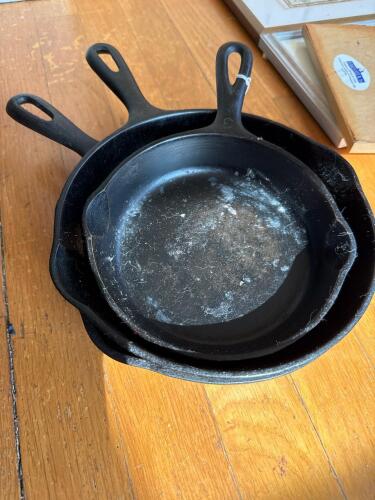 Trio Of Cast Iron Skillets