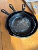 Trio Of Cast Iron Skillets