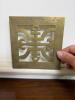 Pair of Decorative Brass Trivets with Floral Motif - 3