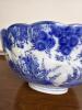 Blue and White Scalloped Porcelain Bowl in Asian-Style - 2