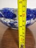 Blue and White Scalloped Porcelain Bowl in Asian-Style - 6