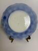 Four W H Grindley Grace Flow Blue Plates with Floral Motif - 3