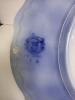 Four W H Grindley Grace Flow Blue Plates with Floral Motif - 4