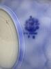 Four W H Grindley Grace Flow Blue Plates with Floral Motif - 10