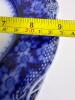 Four W H Grindley Grace Flow Blue Plates with Floral Motif - 12