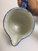 Tow Antique Blue and White Spongeware Pitchers - 5
