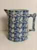 Tow Antique Blue and White Spongeware Pitchers - 7
