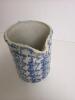Tow Antique Blue and White Spongeware Pitchers - 9