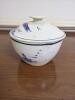 Blue and White Japanese-Style Ceramic Condiment Serving Pieces - 11