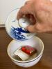 Blue and White Japanese-Style Ceramic Condiment Serving Pieces - 12