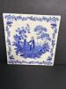 Mixed Makers-Blue and White Transferware Plates/Trivet - 2