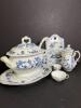Blue Danube Blue Onion-Style Porcelain Serving Pieces