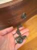 Antique-Style Slant Front Secretary Desk with Cabriole Legs - 8