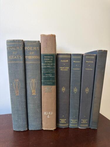 Collection of Vintage and Antique Poetry Books