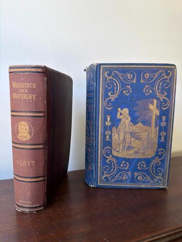 Antique Books: The Pilgrim's Progress, Waverley by Scott