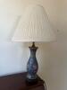 Cloisonn&eacute;-Style Table Lamp with Floral Motif