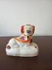 Staffordshire-Style Ceramic Spaniel Figurine