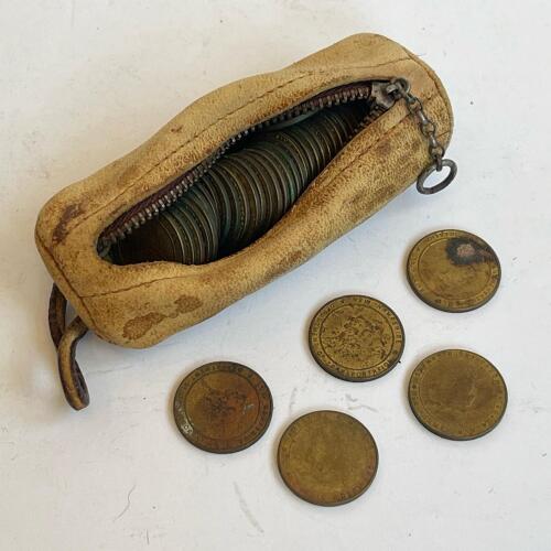 Vintage New Hampshire Department of Transportation Transit Tokens with Pouch