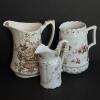 Porcelain Pitchers and Tankard in Victorian and Rococo Revival Styles