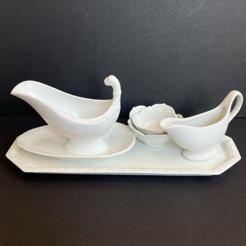 Assorted Lot Of White Porcelain Serving/Dishware