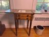 Sheraton-Style Drop Leaf Side Table With Two Drawers - 3