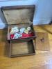 Wooden Lidded Storage Boxes in Rustic Style - 2