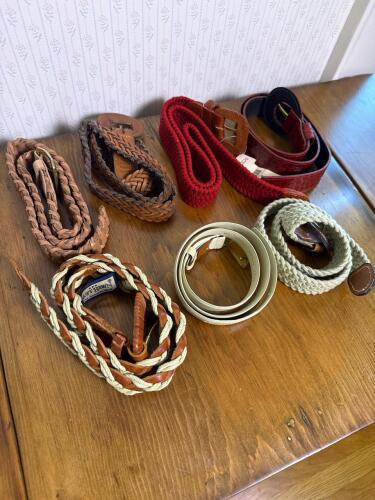 Assorted Women's and Men's Woven and Leather Belts