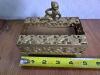 Ornate Victorian Style Brass Trinket Box with Cherub - 2