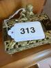 Ornate Victorian Style Brass Trinket Box with Cherub - 4