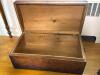 Antique Pine Chest With Hardware Handles - 2