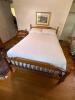 Wood Spindle Bed Frame in Traditional Style