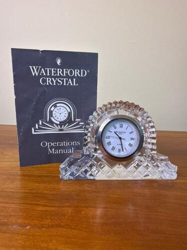 Waterford Crystal Quartz Mantle Clock