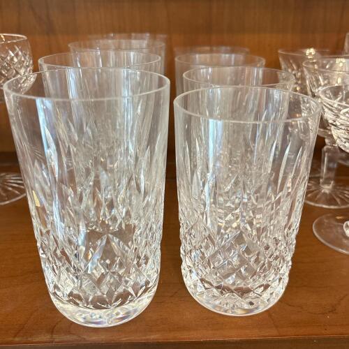 Set of Eight Waterford Crystal Tumblers in Two Sizes