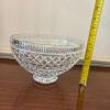 Waterford Crystal Cut Glass Footed Serving Bowl - 7