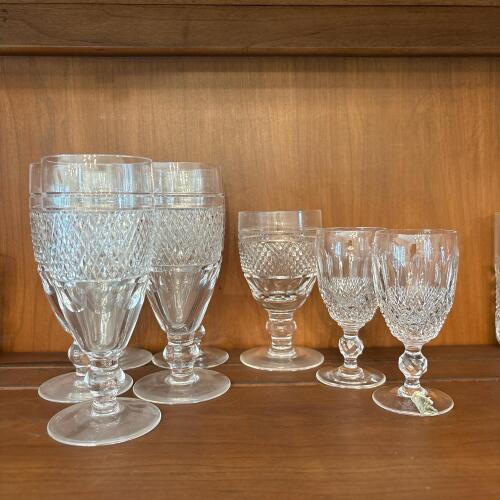 Eight Assorted Waterford Crystal Stemmed Glasses &ndash; Three Sizes