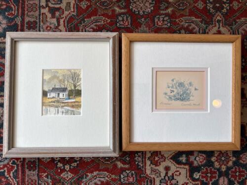 Framed Original Watercolor Paintings