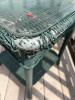 Glass Top Wicker Outdoor Table - 3