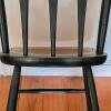 Hitchcock Style Black Painted Wood Chair With Stenciled Detail - 2