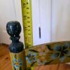 Painted Folk Art Child's Chair With Rush Seat - 5