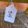Painted Folk Art Child's Chair With Rush Seat - 7