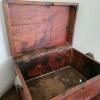Wooden Storage Chest With Metal and Leather Handles - 2