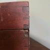 Wooden Storage Chest With Metal and Leather Handles - 4
