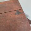 Wooden Storage Chest With Metal and Leather Handles - 5