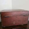 Wooden Storage Chest With Metal and Leather Handles - 6
